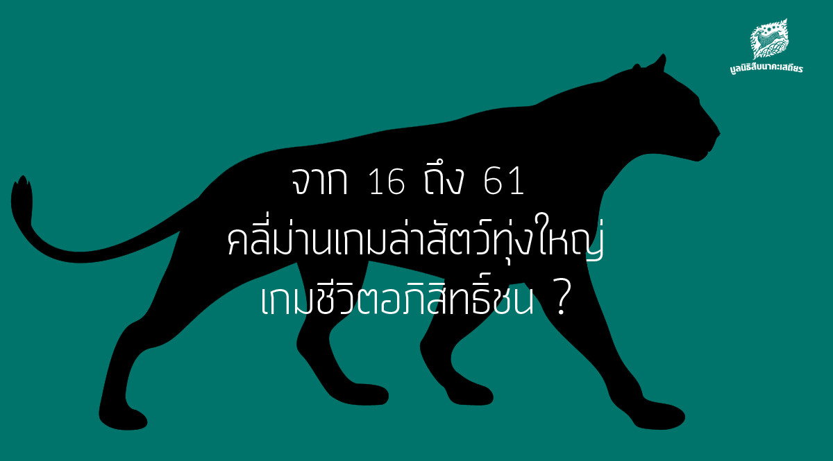 เสวนา จาก 16 ถึง 61 คลี่ม่านเกมล่าสัตว์ ‘ทุ่งใหญ่’ เกมชีวิตอภิสิทธิ์ชน ?