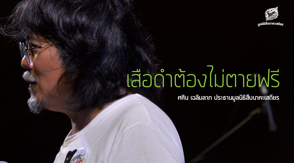 ปาฐกถาฉบับเต็ม ‘เสือดำต้องไม่ตายฟรี’ โดย ศศิน เฉลิมลาภ