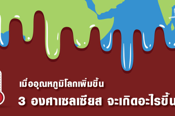 เมื่ออุณหภูมิโลกเพิ่มขึ้น 3 องศาเซลเซียส จะเกิดอะไรขึ้น ?