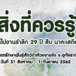 สิ่งที่ควรรู้ก่อนไป งานรำลึก 29 ปี สืบ นาคะเสถียร – ห้วยขาแข้ง