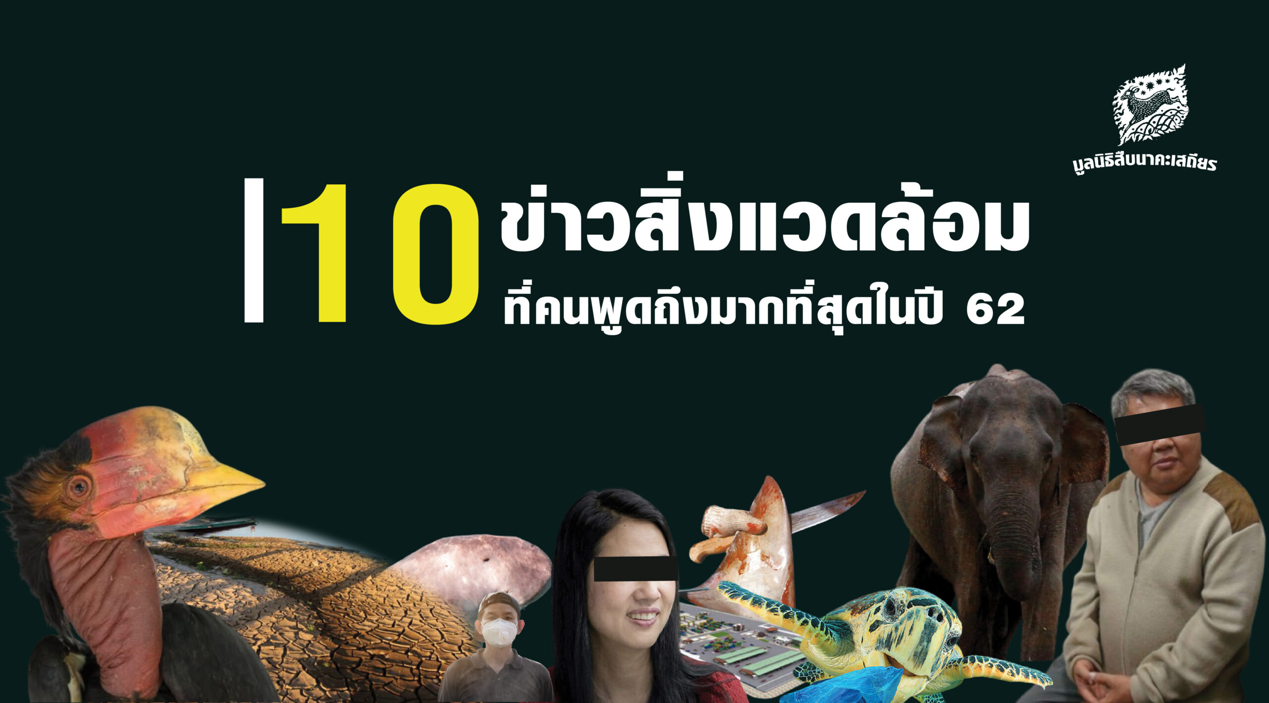 10 ข่าวสิ่งแวดล้อม ที่คนพูดถึงมากที่สุดในปี 62