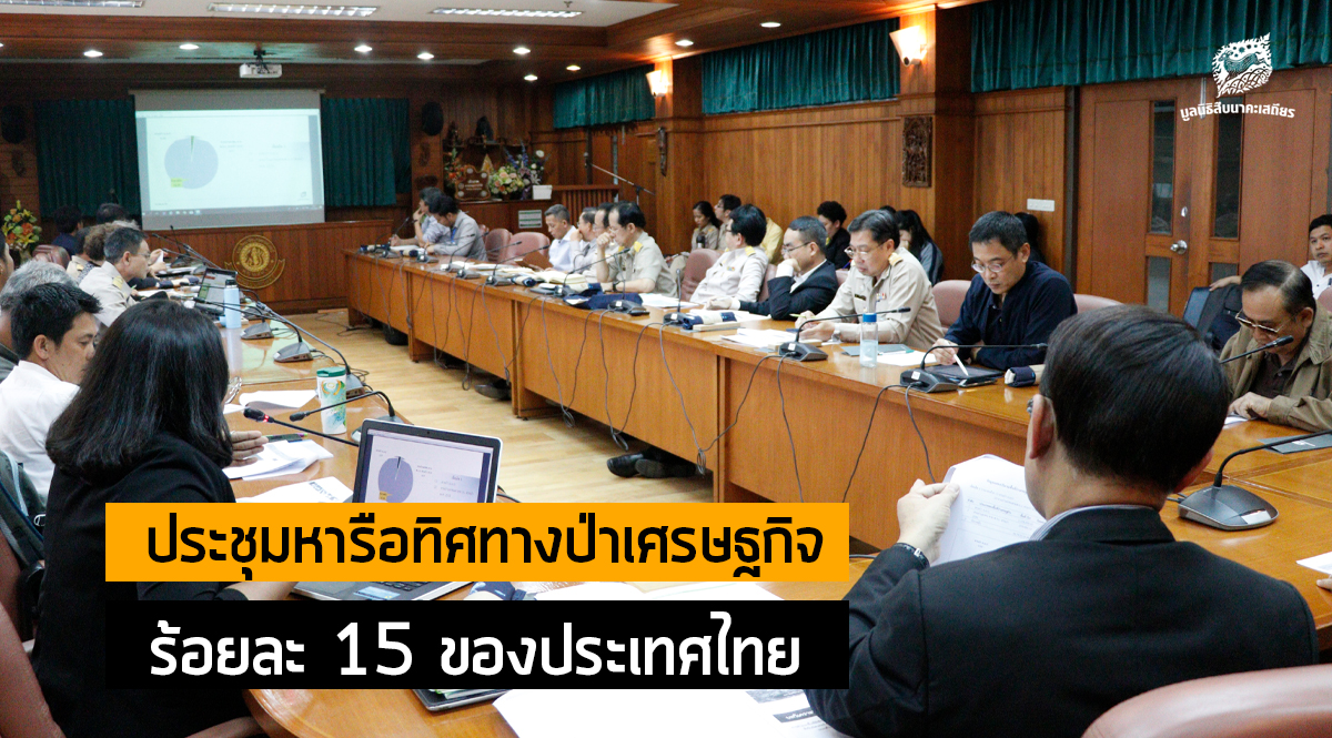 มูลนิธิสืบฯ ร่วมกับคณะวนศาสตร์จัดประชุมหารือทิศทาง ป่าเศรษฐกิจ ร้อยละ 15 ของประเทศไทย