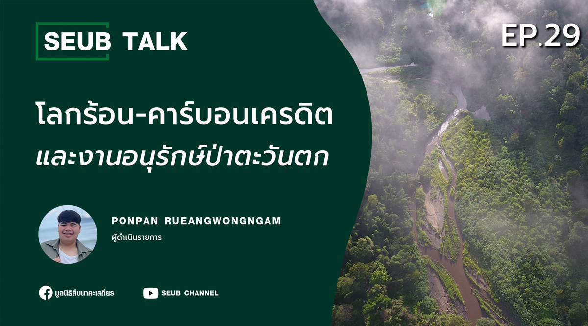 ‘โลกร้อน-คาร์บอนเครดิต’ และงานอนุรักษ์ป่าตะวันตก l SEUB TALK EP.29