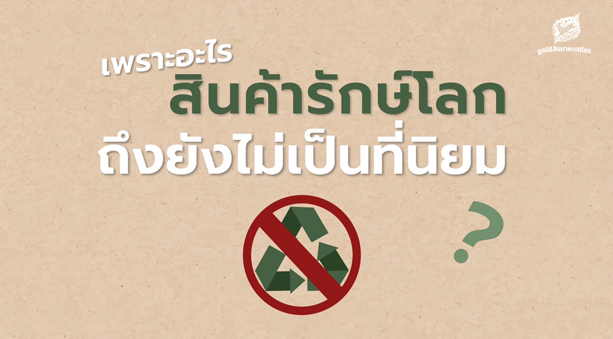เพราะอะไร ? สินค้ารักษ์โลกถึงยังไม่เป็นที่นิยม