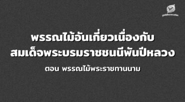 พรรณไม้อันเกี่ยวเนื่องกับสมเด็จพระบรมราชชนนี พันปีหลวง ตอน พรรณไม้พระราชทานนาม