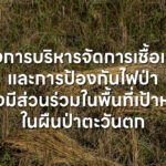 โครงการบริหารจัดการเชื้อเพลิงและการป้องกันไฟป่าอย่างมีส่วนร่วมในพื้นที่เป้าหมายในผืนป่าตะวันตก