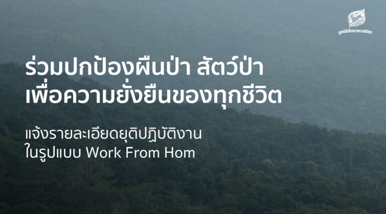 แจ้งรายละเอียดยุติปฏิบัติงานในรูปแบบ Work From Home
