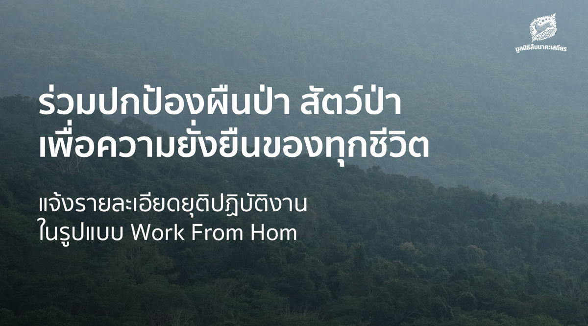 แจ้งรายละเอียดยุติปฏิบัติงานในรูปแบบ Work From Home