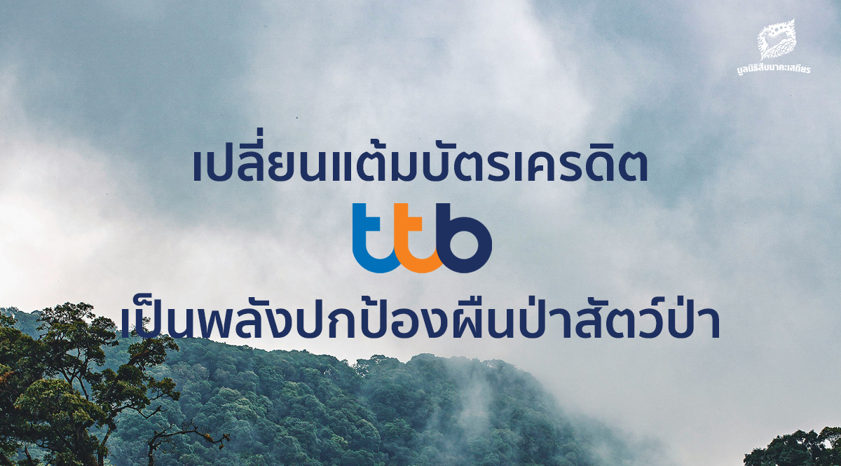 ร่วมปกป้องผืนป่าสัตว์ป่า ผ่าน ttb rewards plus